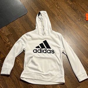 Adidas KIDS M Large Logo White Hoodie